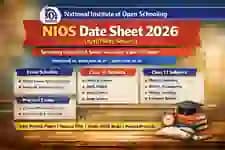 NIOS Date Sheet 2026: Class 10 & 12 April Exam Schedule PDF