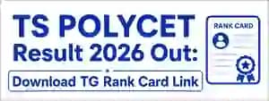 TS POLYCET Result 2026 Out: Download TG Rank Card Link