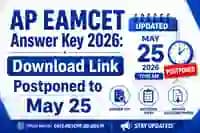 AP EAMCET Answer Key 2026: Download Link Postponed to May 25
